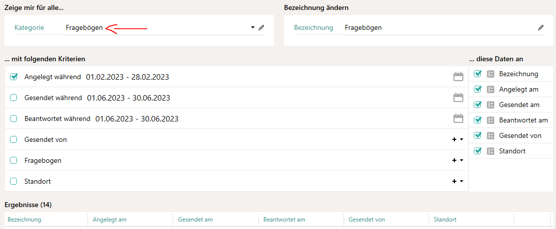 Fragebogen-Auswertung