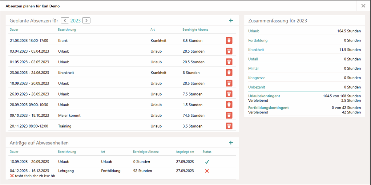 Neuer Urlaubs-Dialog