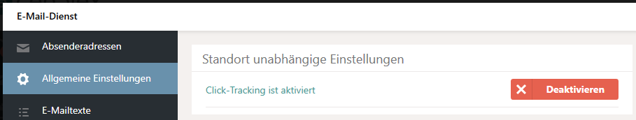 Click-Tracking ausschalten