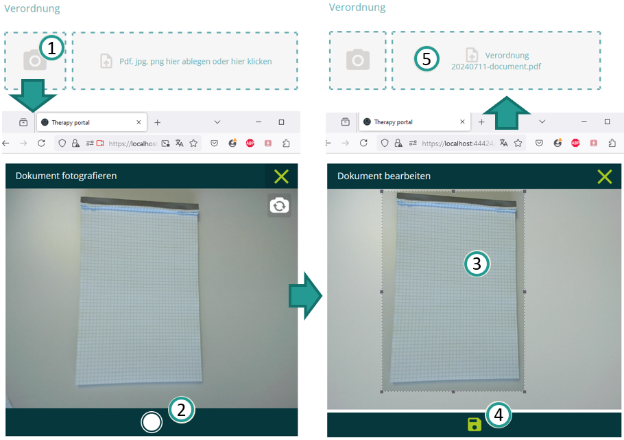 Dokument fotografieren