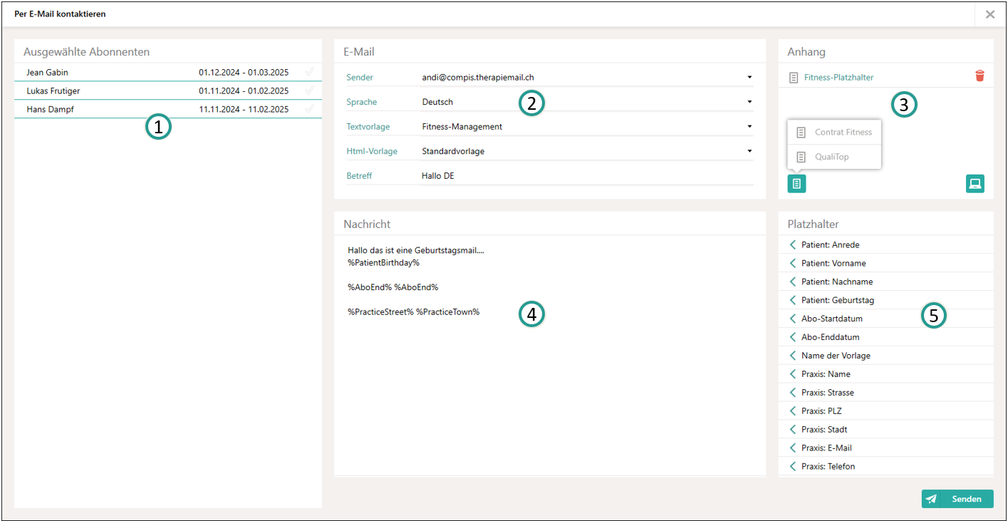 Neuer Mail-Dialog