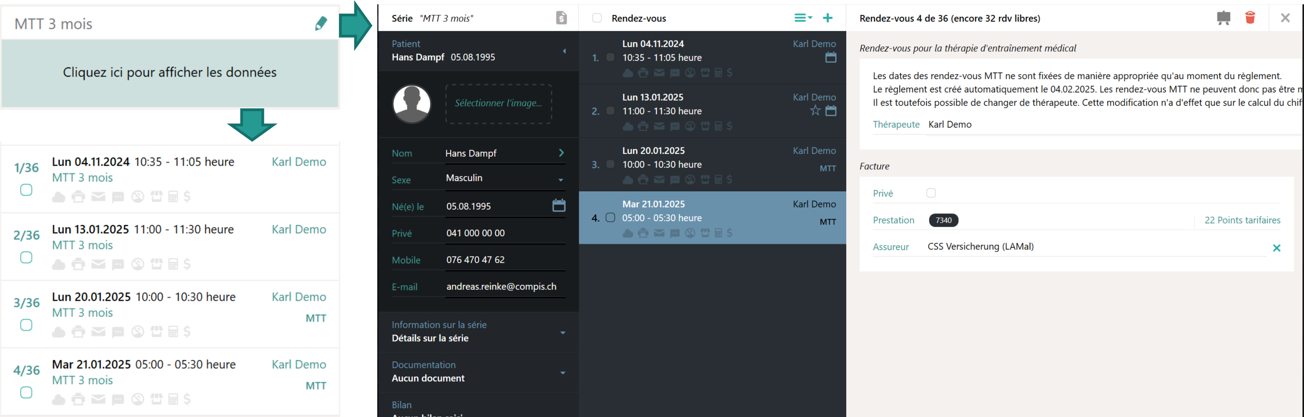 Nouvelle bo&icirc;te de rdv