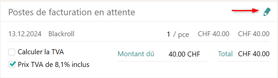 Postes de facturation