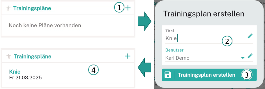 Trainingspl&auml;ne verwalten