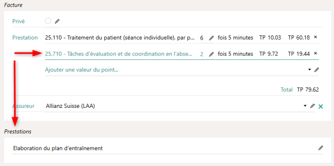 Nouvelle boîte pour prestations Nouvelle boîte pour prestations