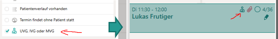 Symbol für UVG Symbol für UVG