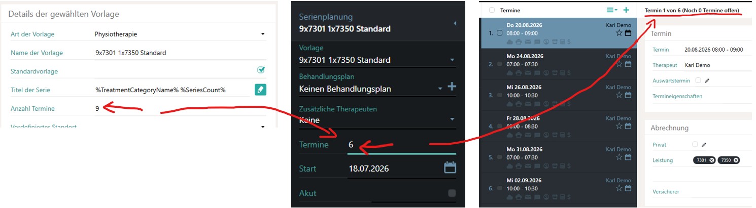 Nombre de rendez-vous configurable