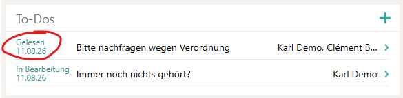 Neue To-Do-Box