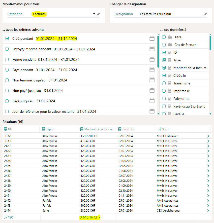 Valeur r&eacute;siduelle des abonnements de la nouvelle ann&eacute;e