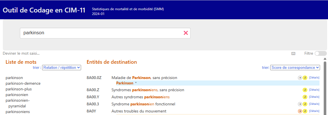 Outil de Codage plan de traitement