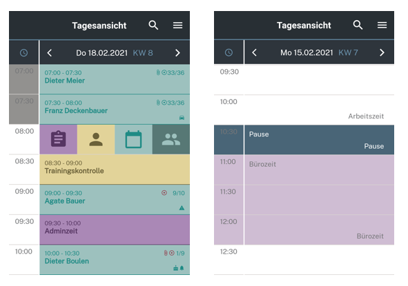 Kalenderansicht