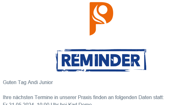 Erinnerungsemail Erinnerungsemail