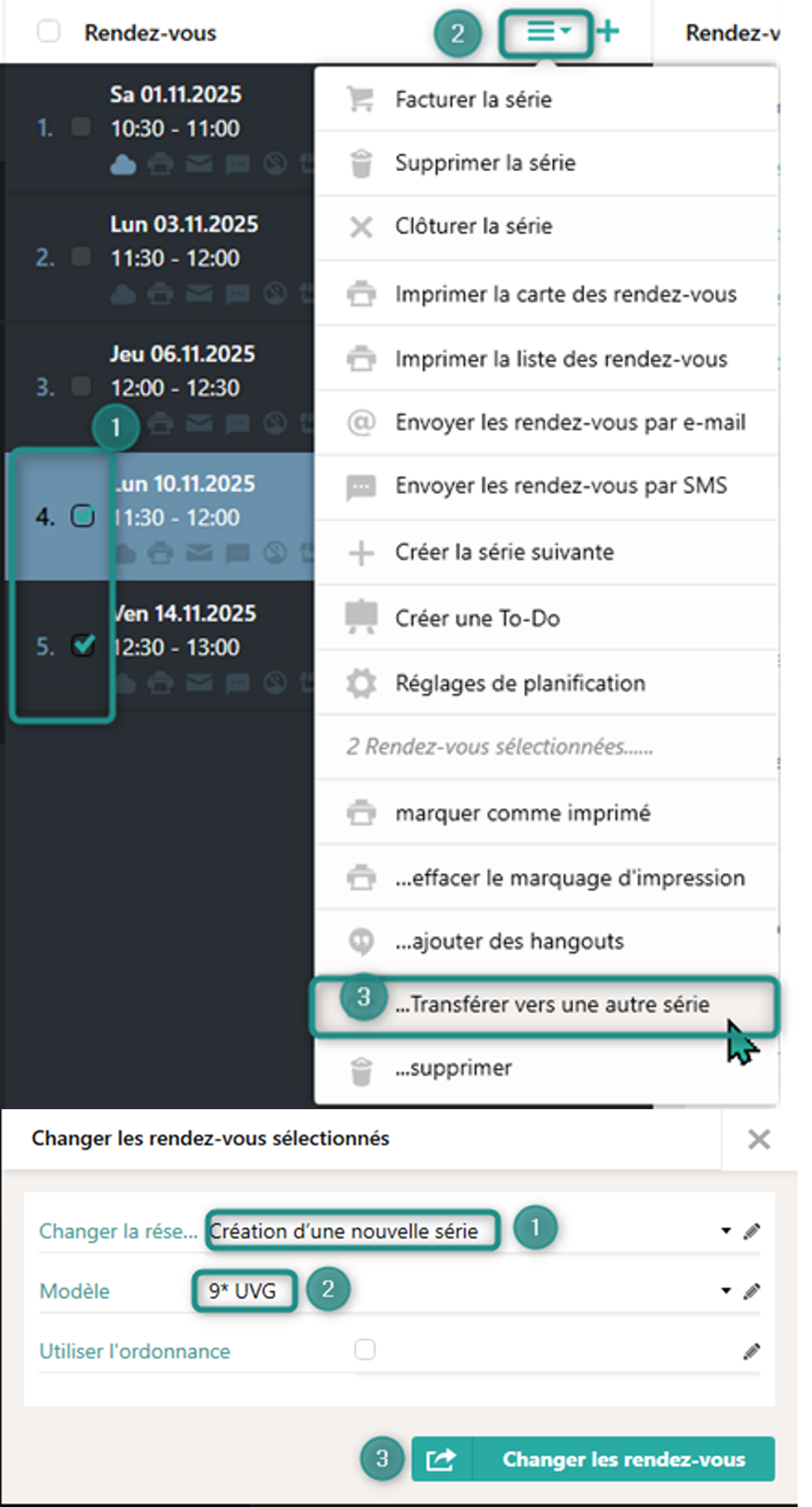 Rendez-vous Cenplex Booking