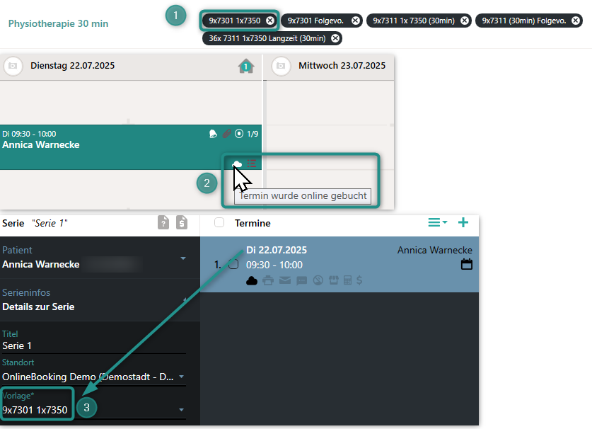 Cenplex legt automatisch eine neue Serie an
