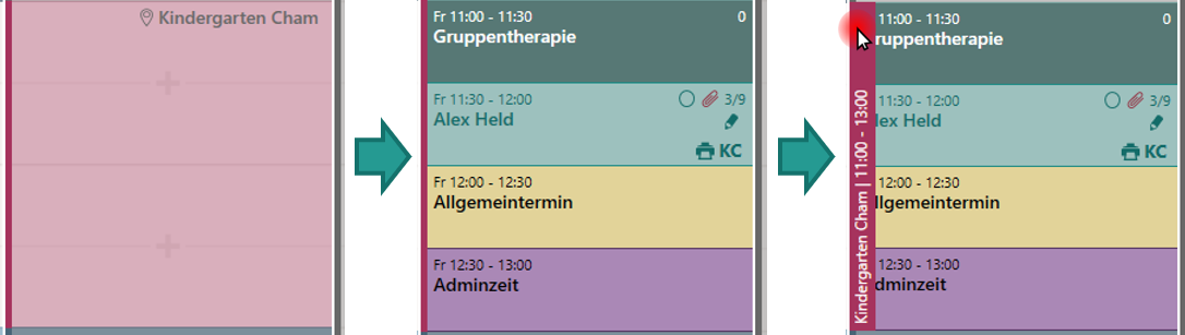 Domizil Effekt im Kalender
