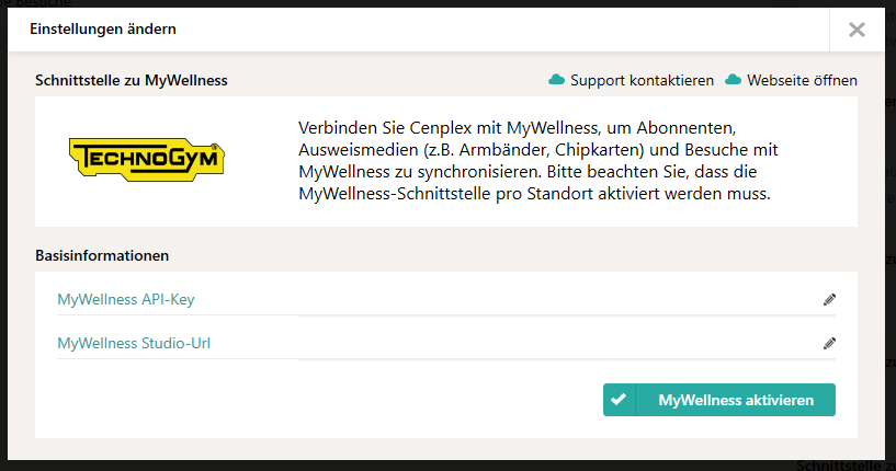 Interface Technogym