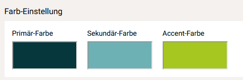 Farbeinstellung Calit Web