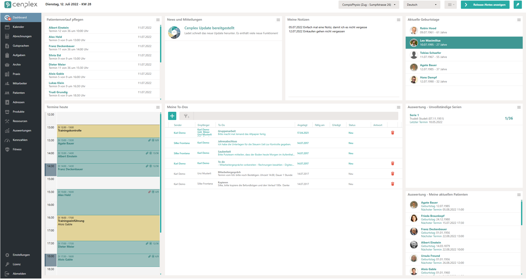 Le nouveau Dashboard