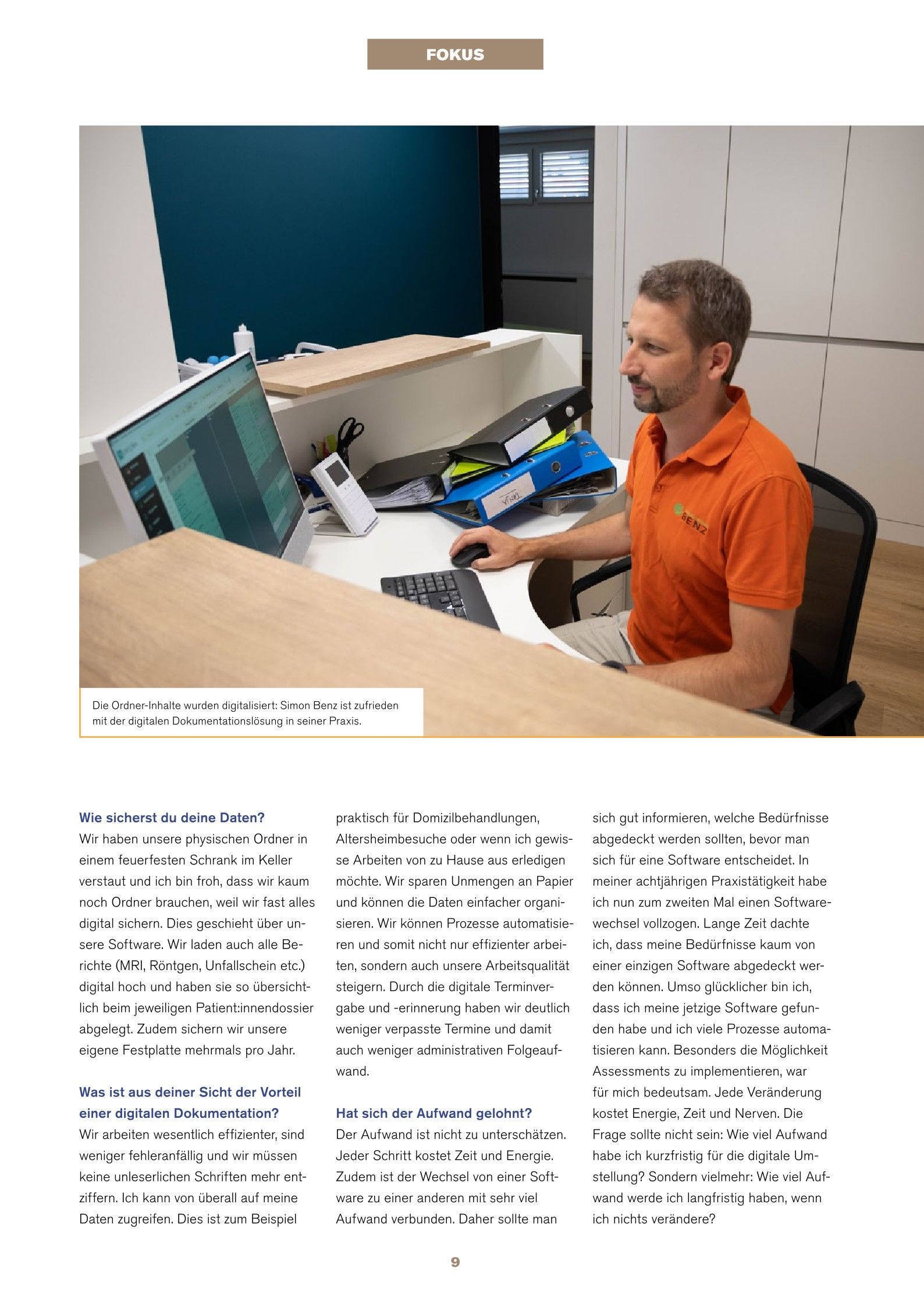 Digital organisierten Physiotherapeuten artikel scan p2