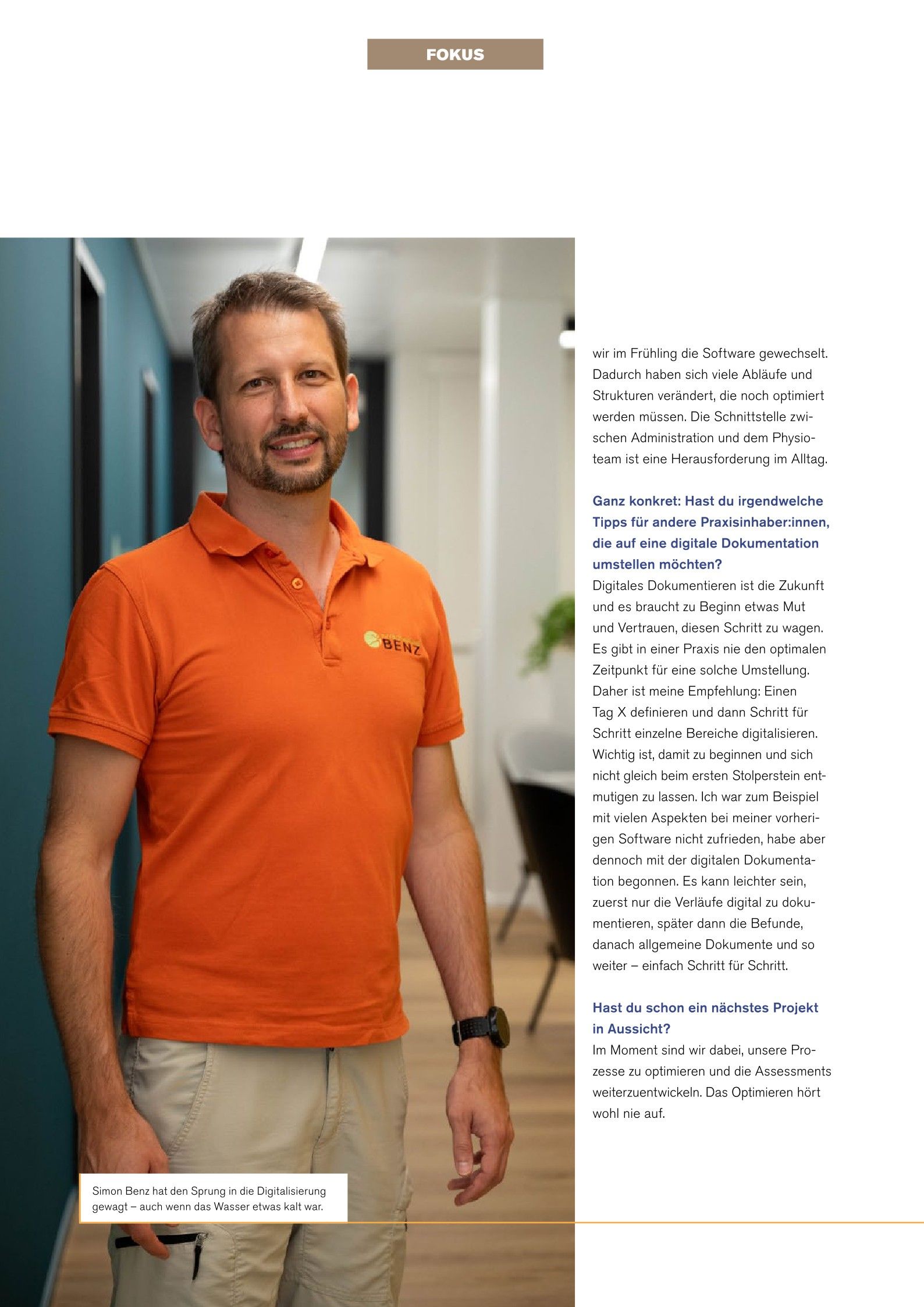 Digital organisierten Physiotherapeuten artikel scan p4