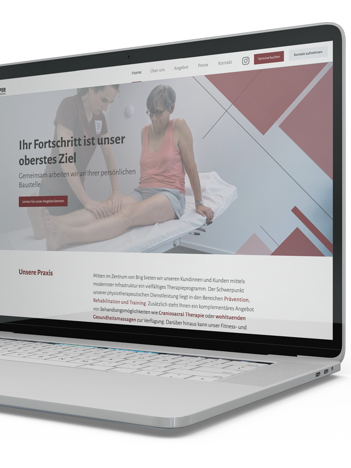 eine Website, die deine moderne Praxis genau repräsentiert