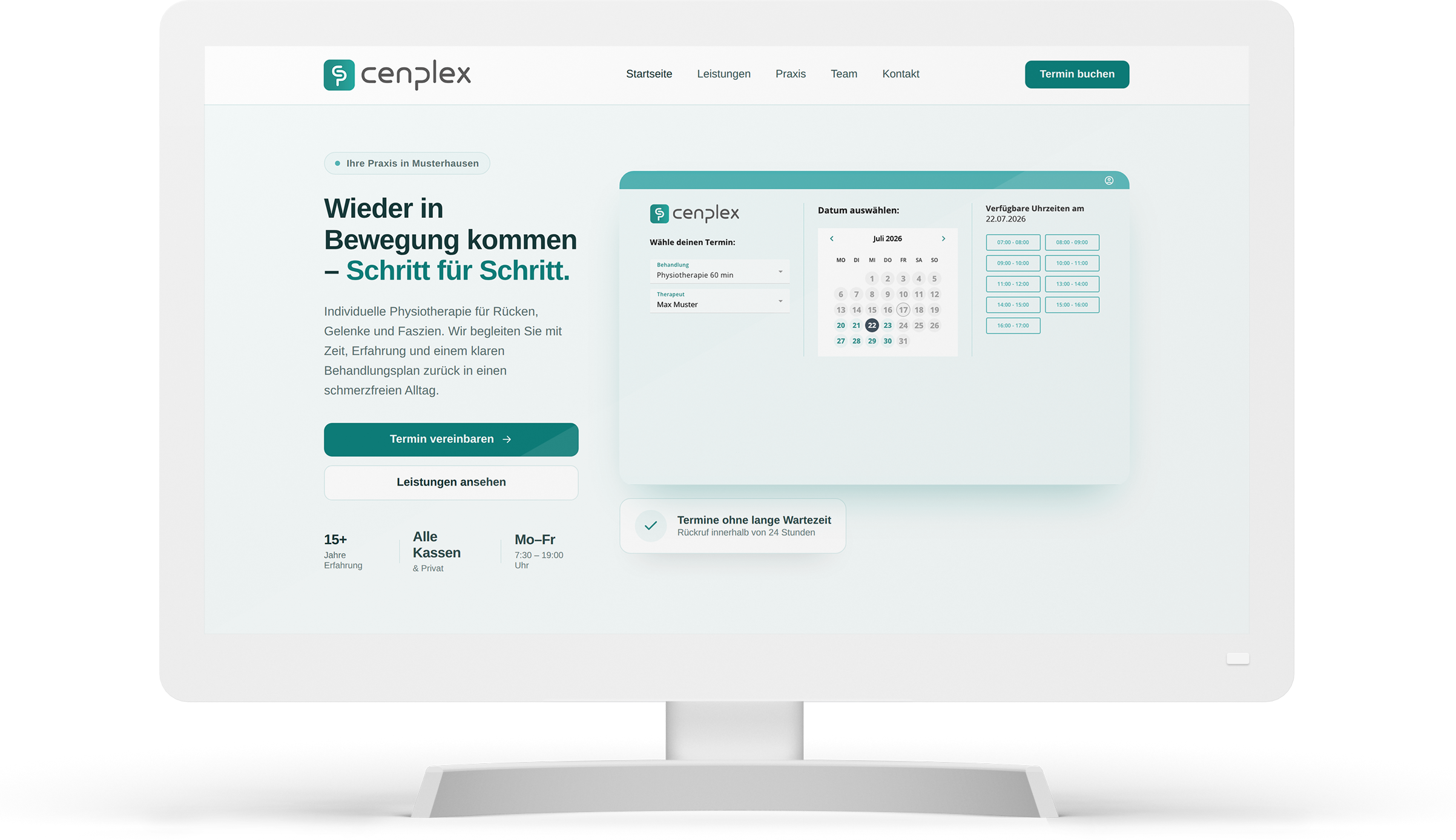 Patienten können Termine selbst buchen