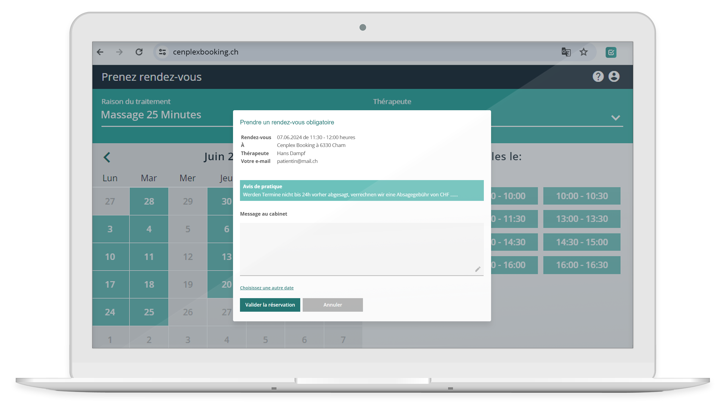 L'outil de service en ligne pour les thérapeutes